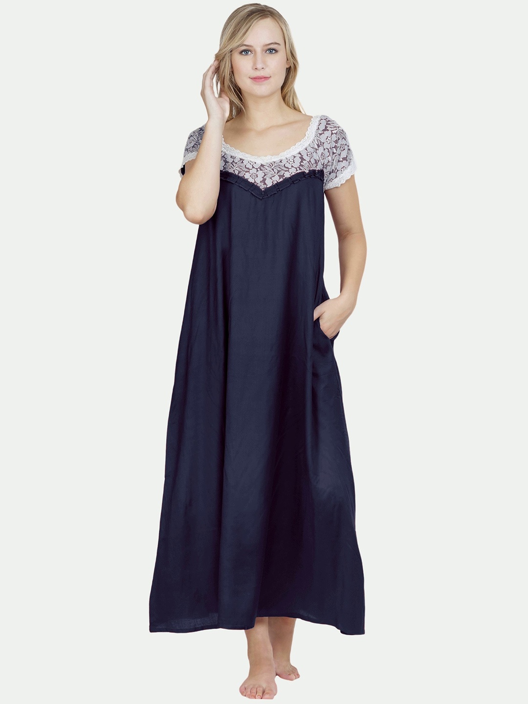 

PATRORNA Maxi Nightdress, Blue