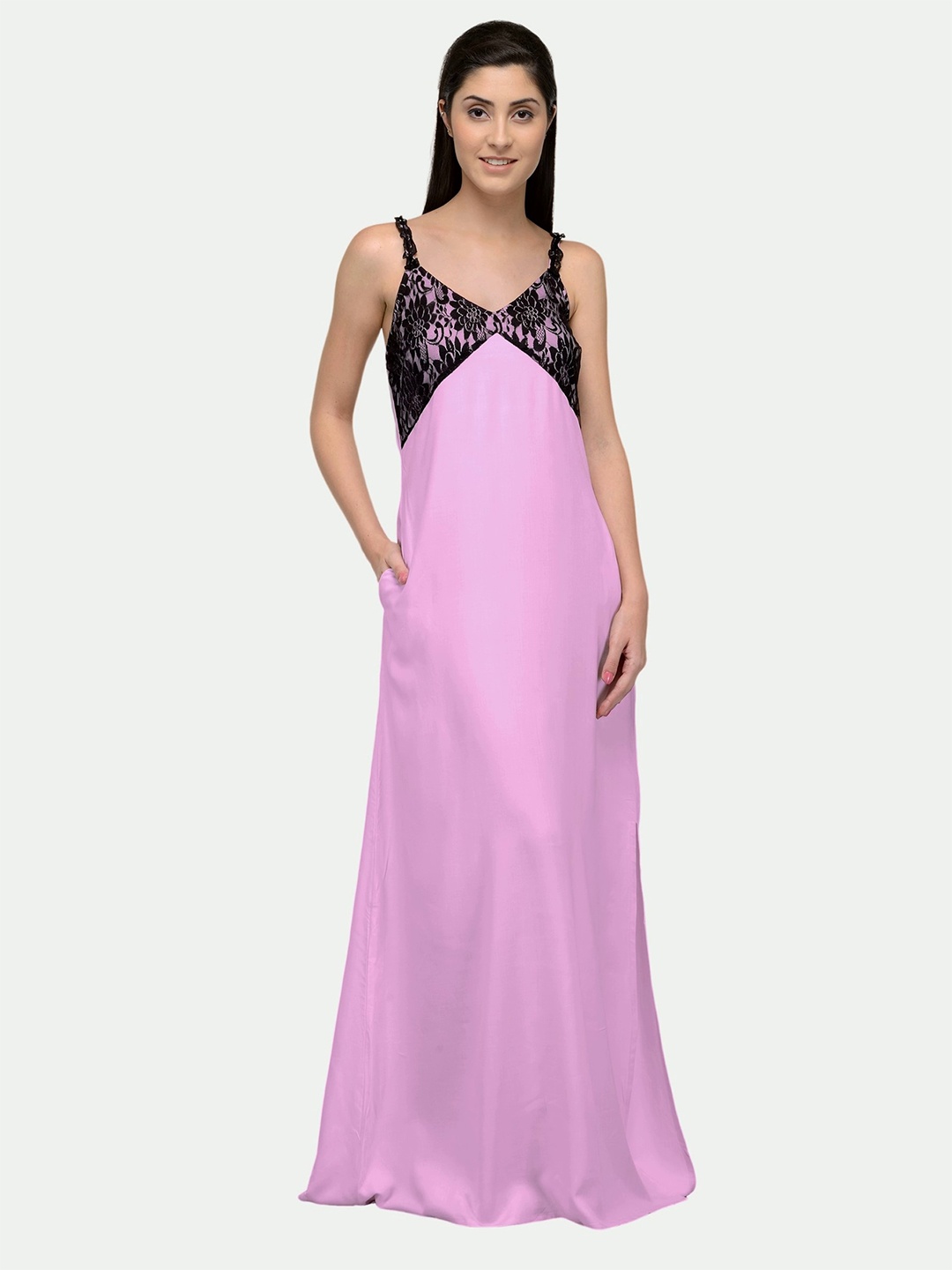 

PATRORNA Sleeveless Maxi Nightdress, Pink