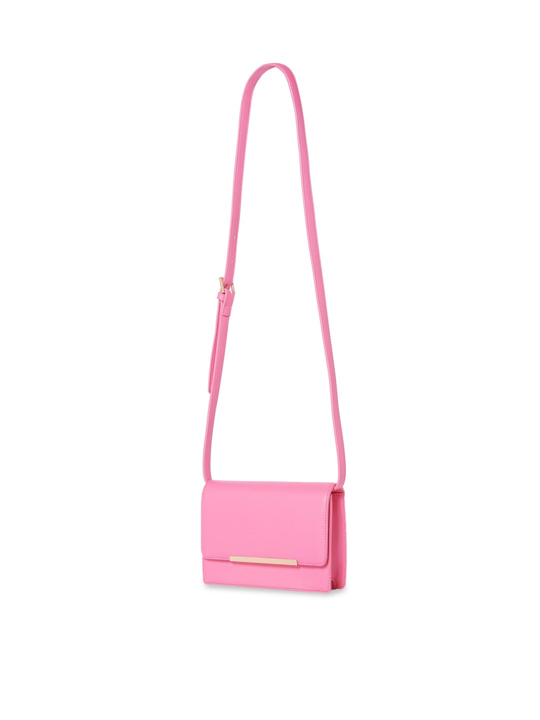 

Forever New Women Pink PU Structured Sling Bag