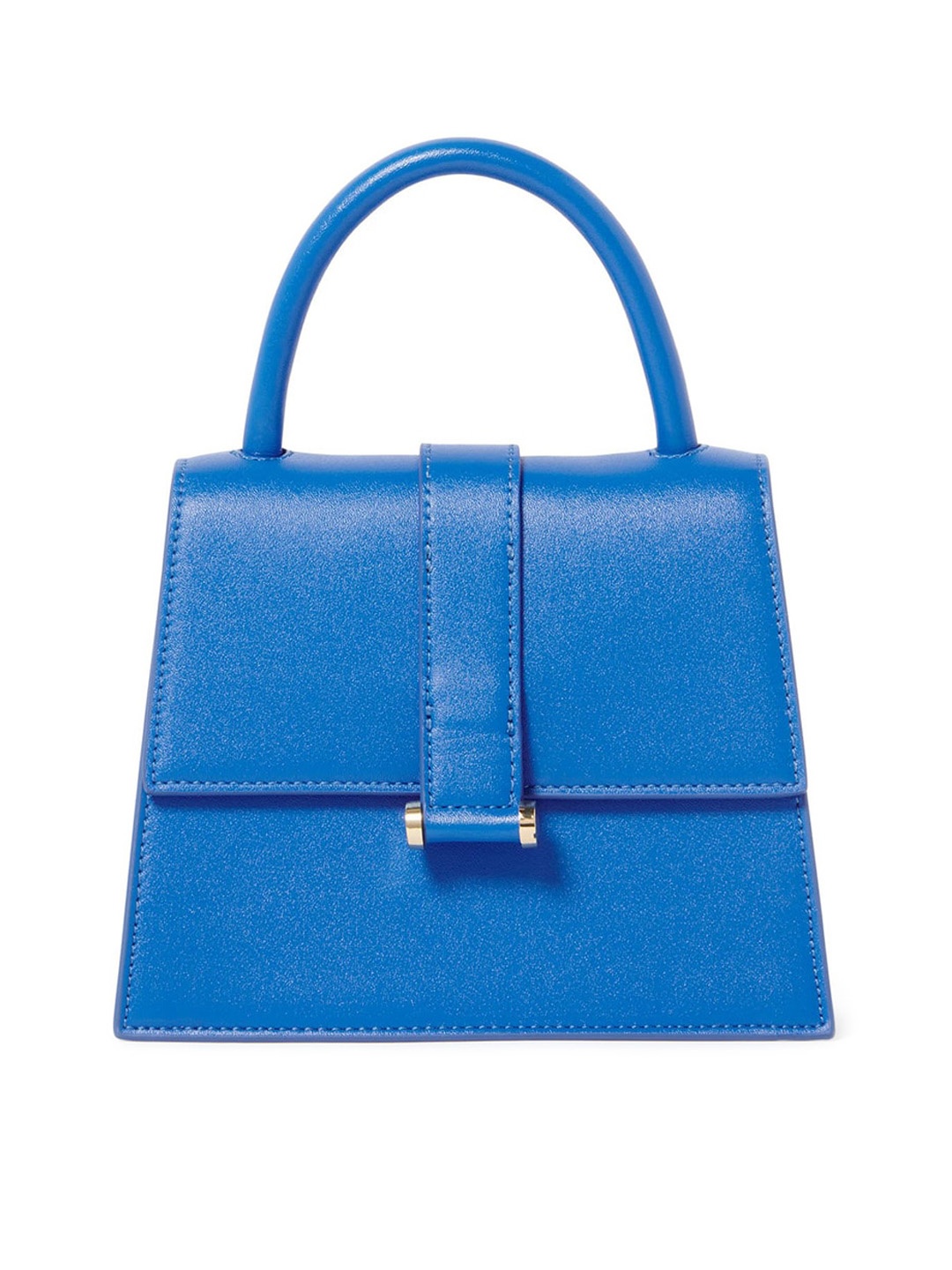

Forever New Women Blue PU Structured Satchel Bag