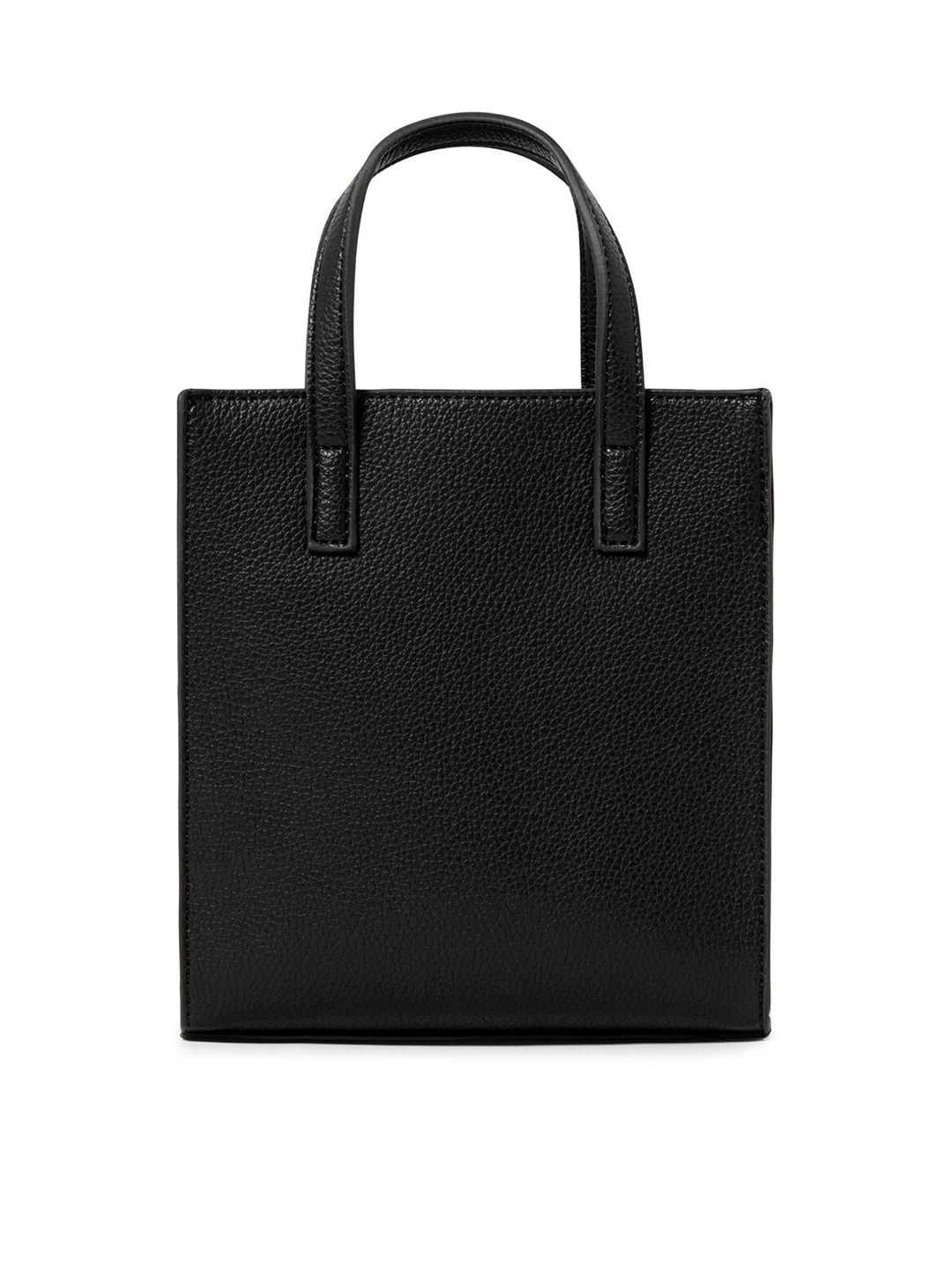 

Forever New Black PU Shopper Tote Bag