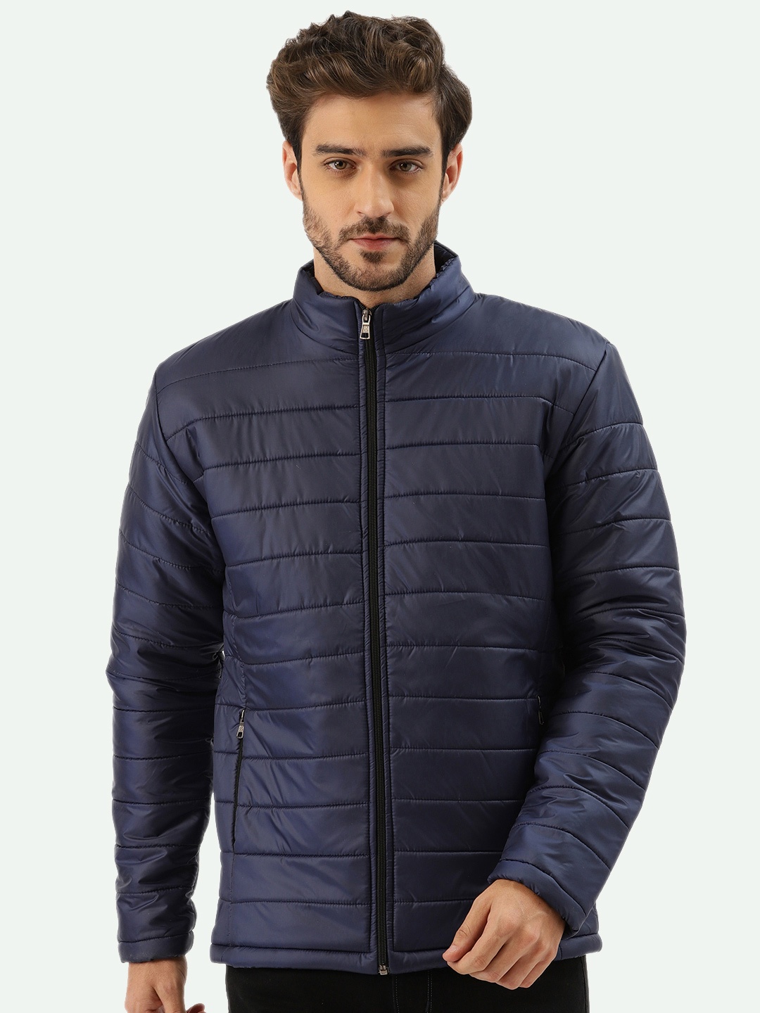 

Leather Retail Men Lightweight Outdoor Puffer Jacket, Navy blue