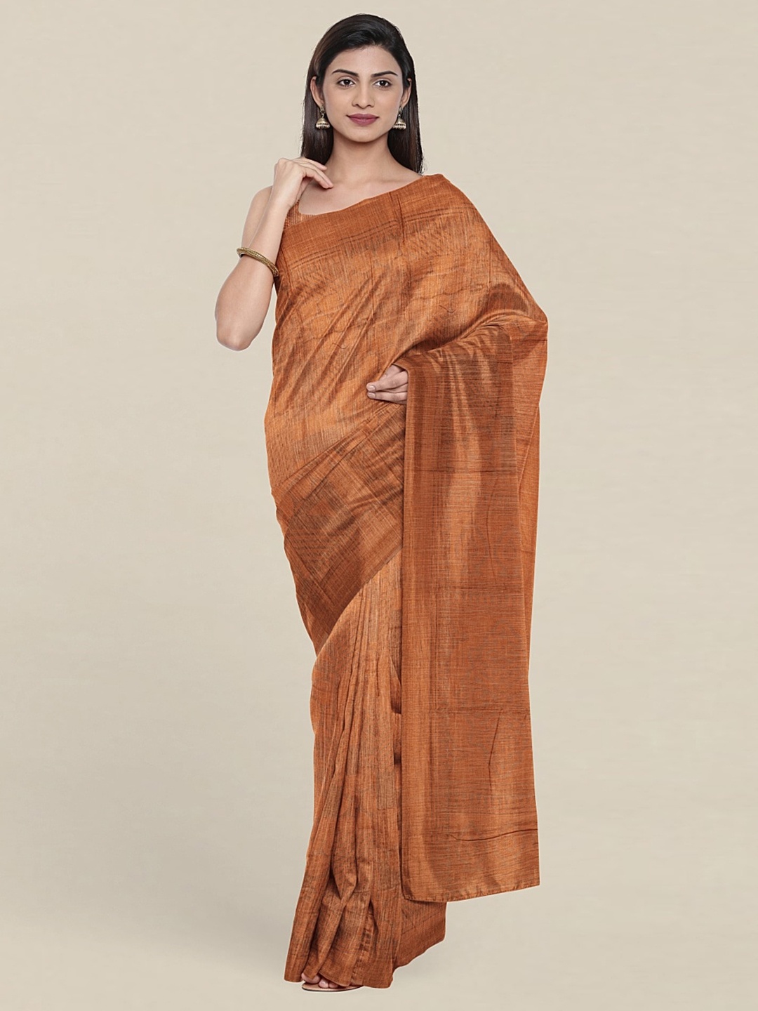 

Pothys Woven Design Saree, Rust