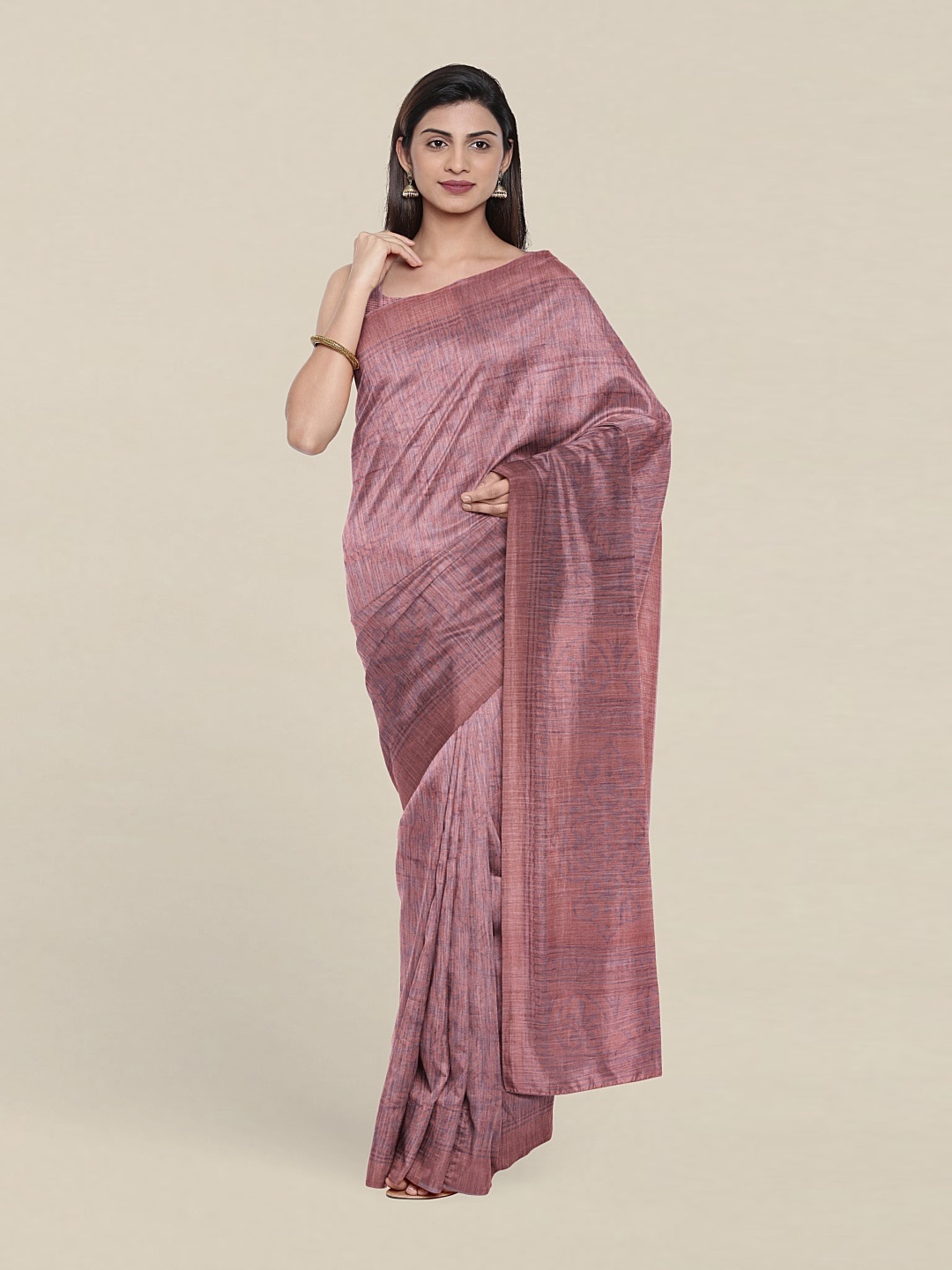 

Pothys Geometric Printed Saree, Lavender