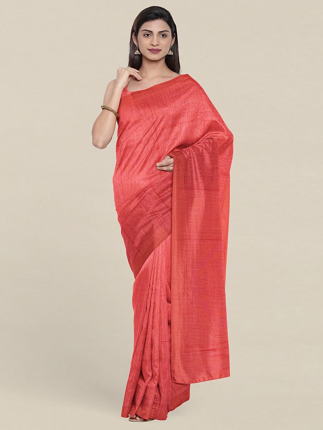 

Pothys Geometric Printed Saree, Pink