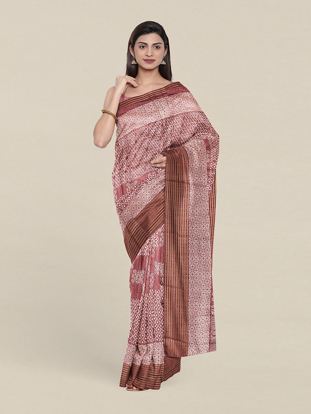 

Pothys Cotton Blend Saree, Mauve