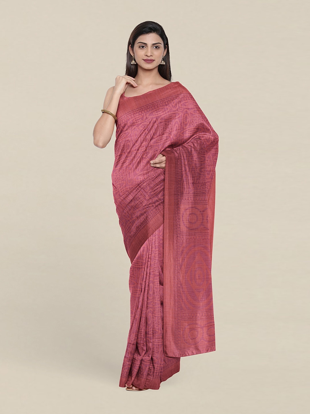 

Pothys Printed Saree, Mauve