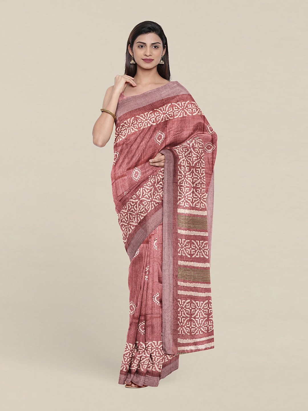 

Pothys Cotton Blend Saree, Mauve