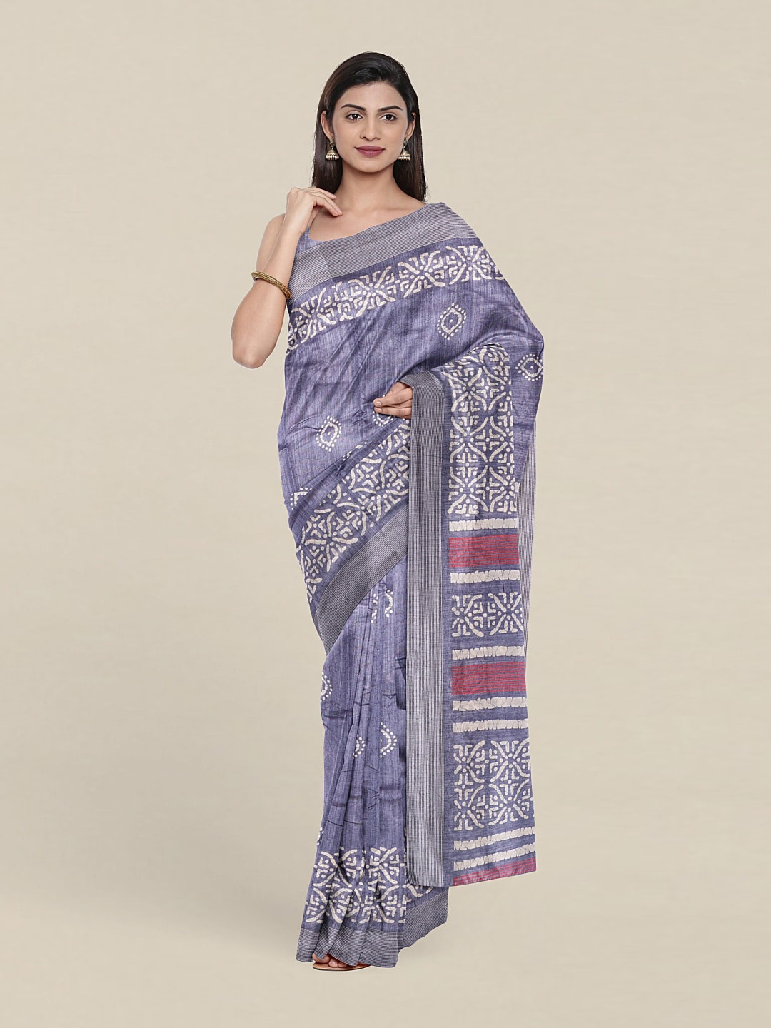 

Pothys Cotton Blend Saree, Blue