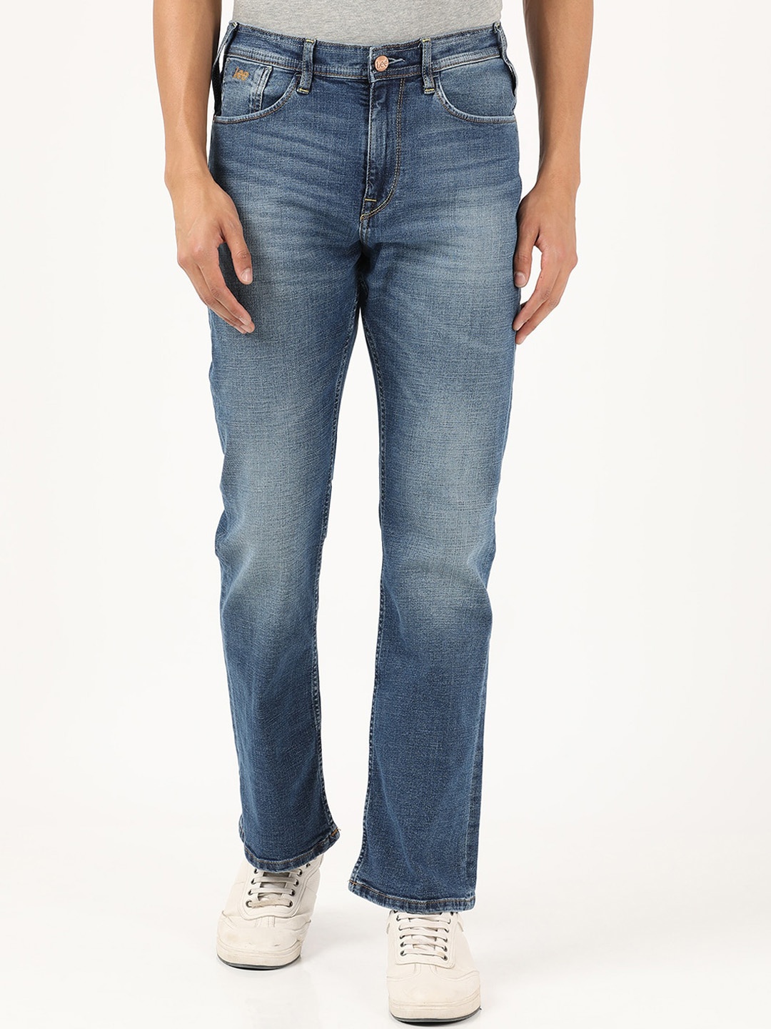 

Lee Men Bootcut Heavy Fade Stretchable Jeans, Blue