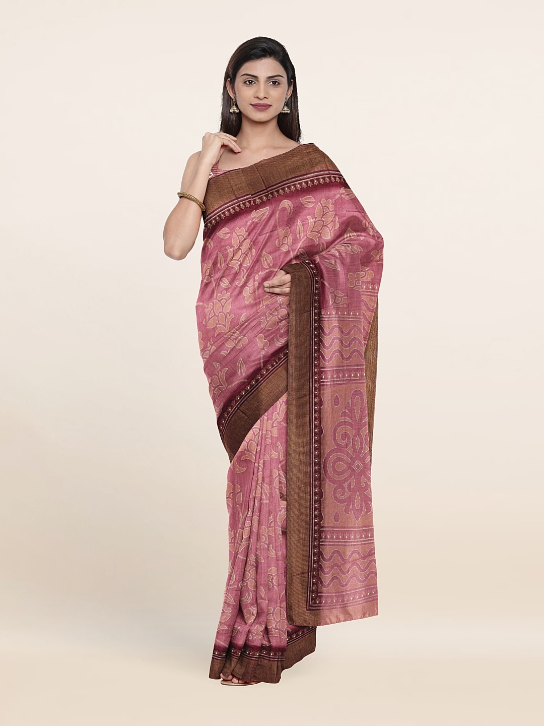 

Pothys Floral Saree, Lavender