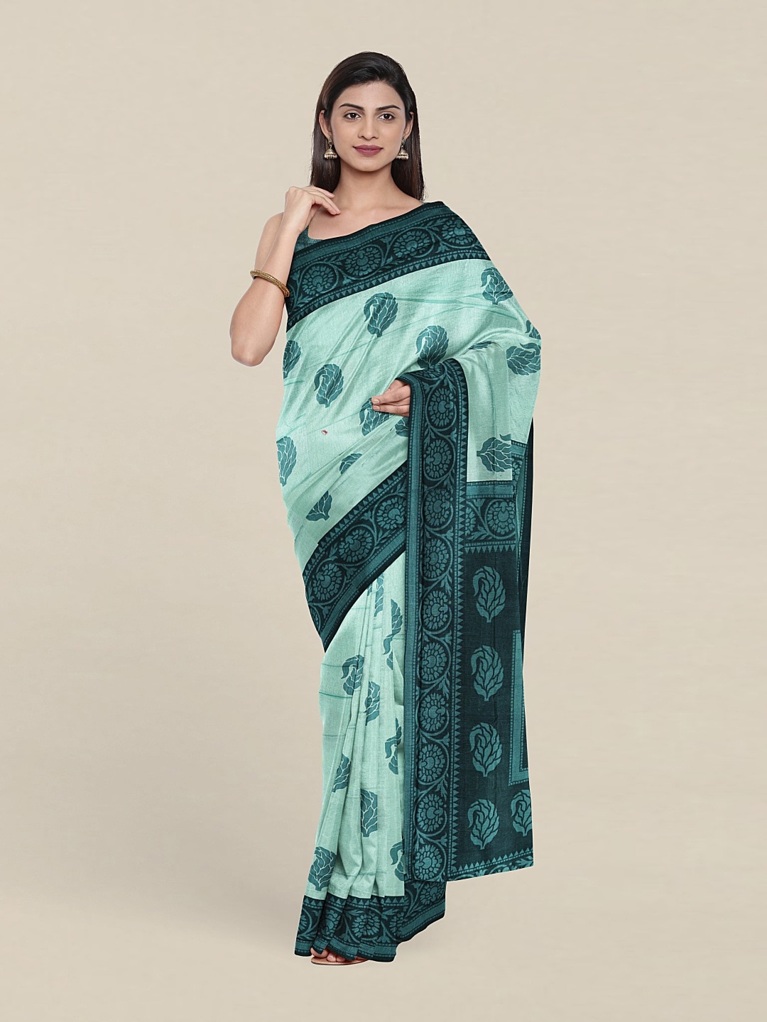 

Pothys Ethnic Motifs Saree, Green