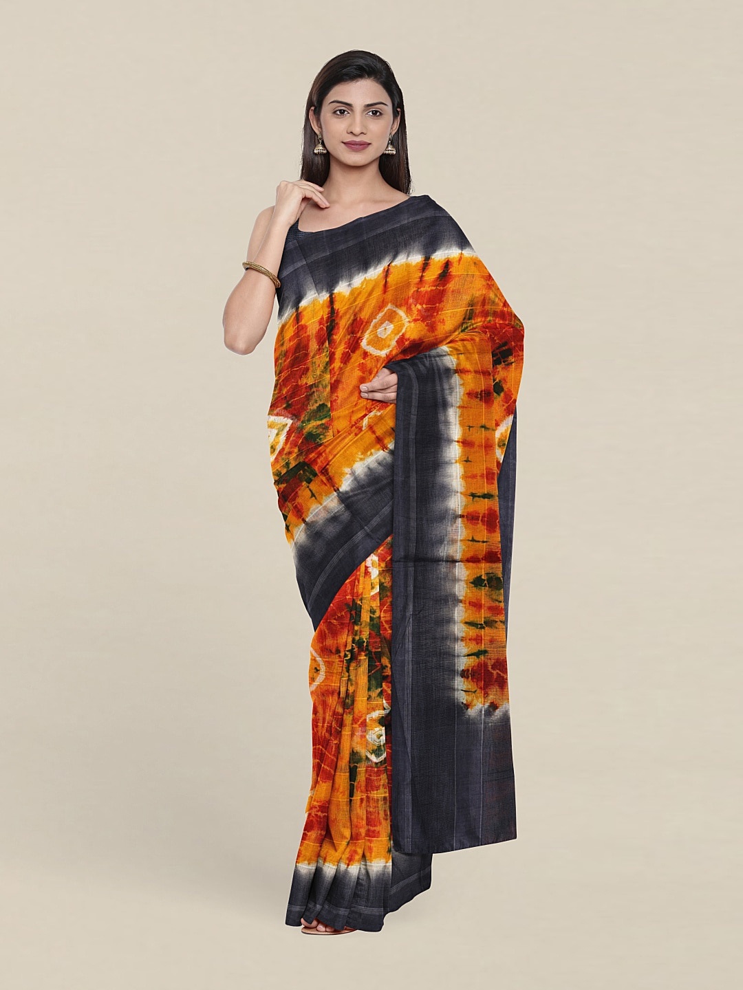 

Pothys Bandhani Printed Pure Cotton Saree, Blue