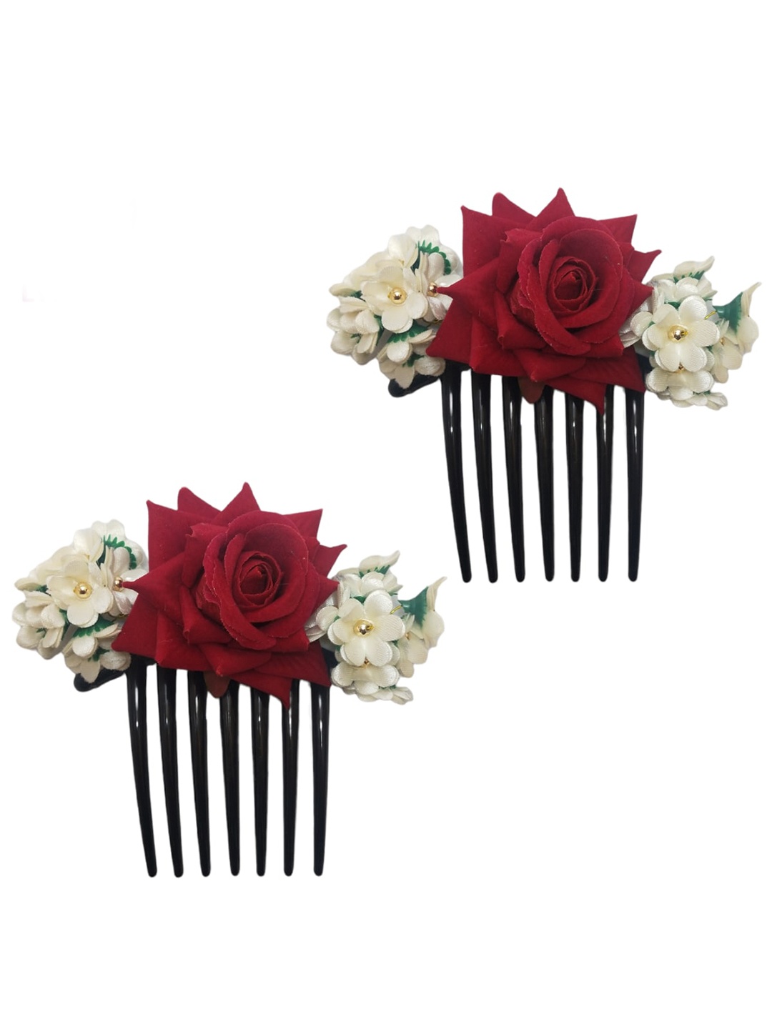 

LYF5STAR Women Set of 2 Comb Pin, Red