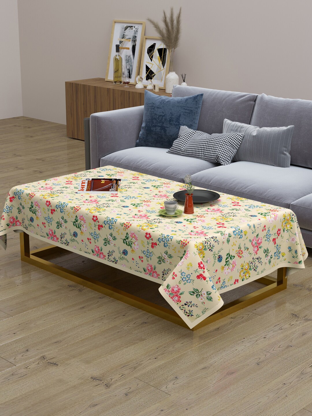 

Gulaab Jaipur Printed Cotton Table Cover, Yellow