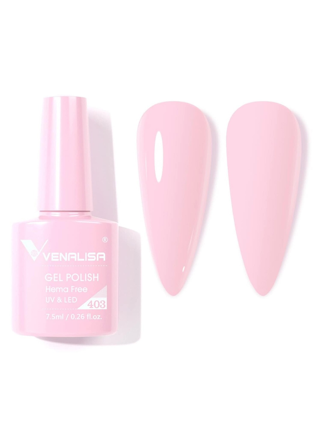 

VENALISA Hema Free Soak Off UV LED Nail Gel Polish 7.5ml - 403, Multi