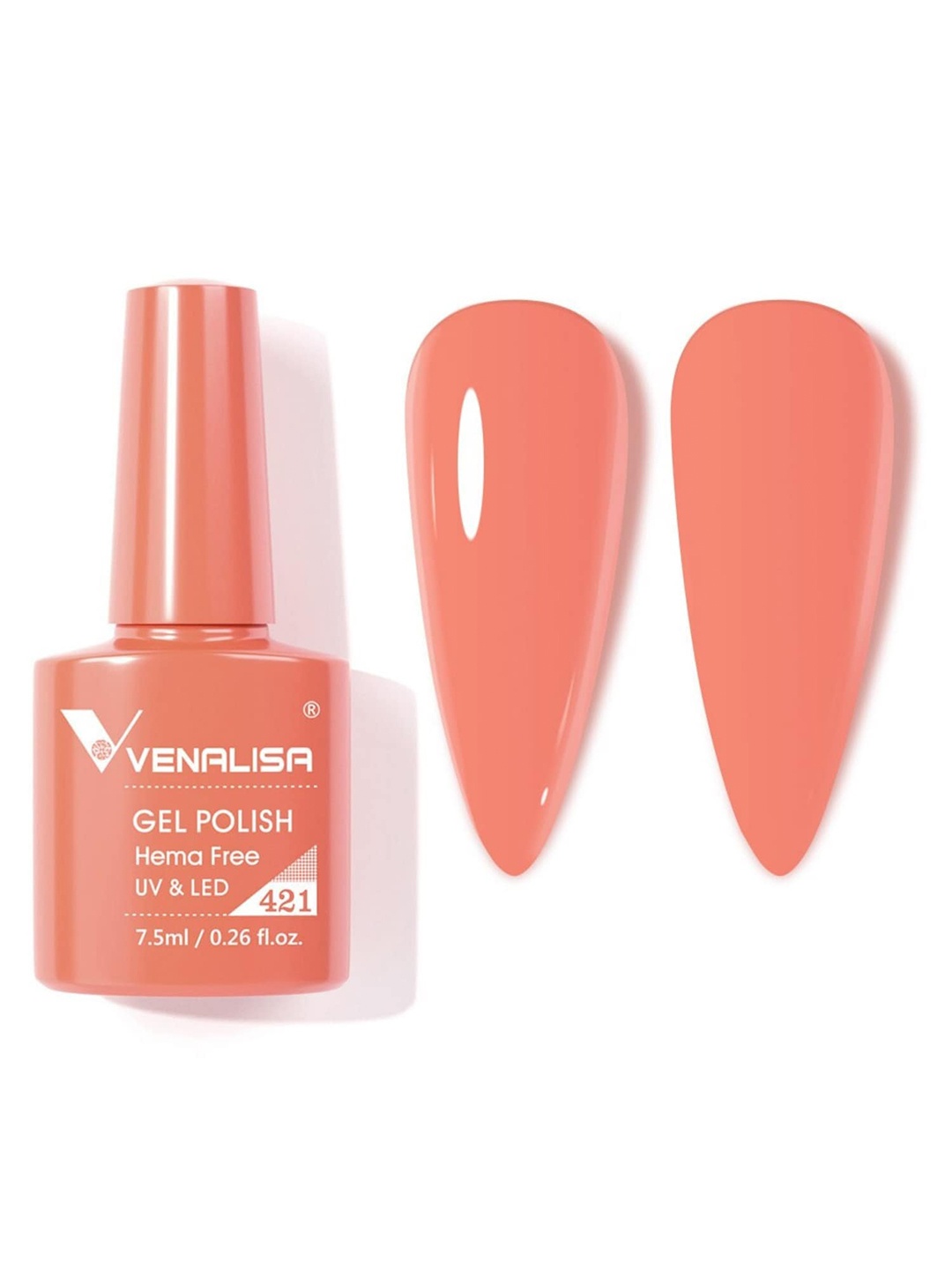 

VENALISA Hema Free Soak Off UV LED Nail Gel Polish 7.5ml - 421, Multi
