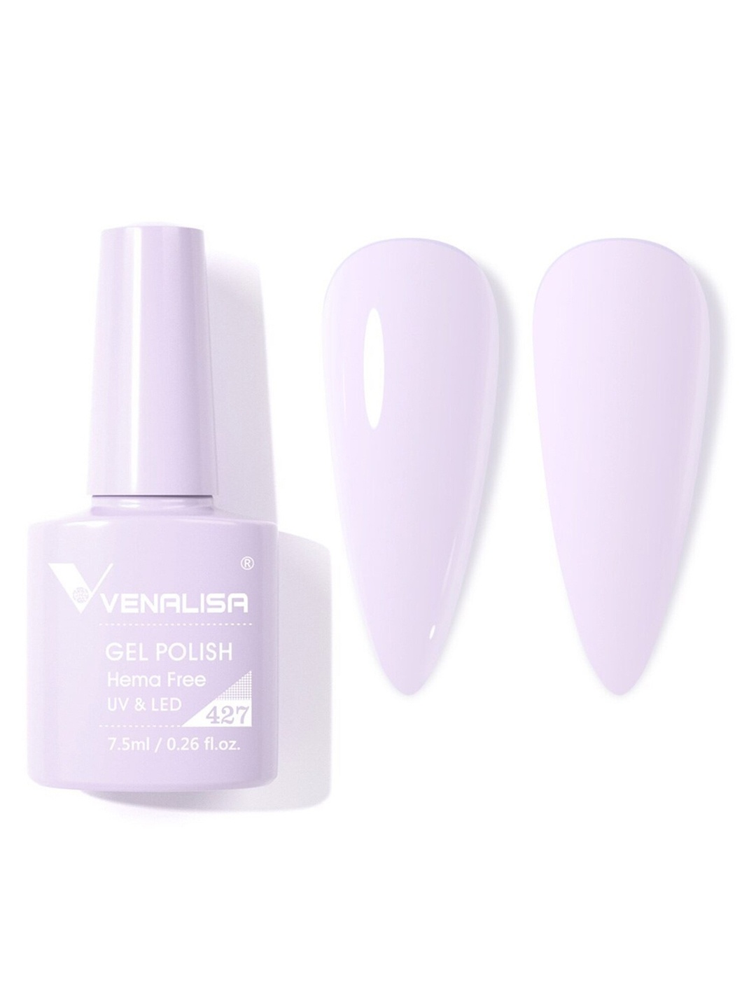 

VENALISA Hema Free Soak Off UV LED Nail Gel Polish 7.5ml - 427, Purple