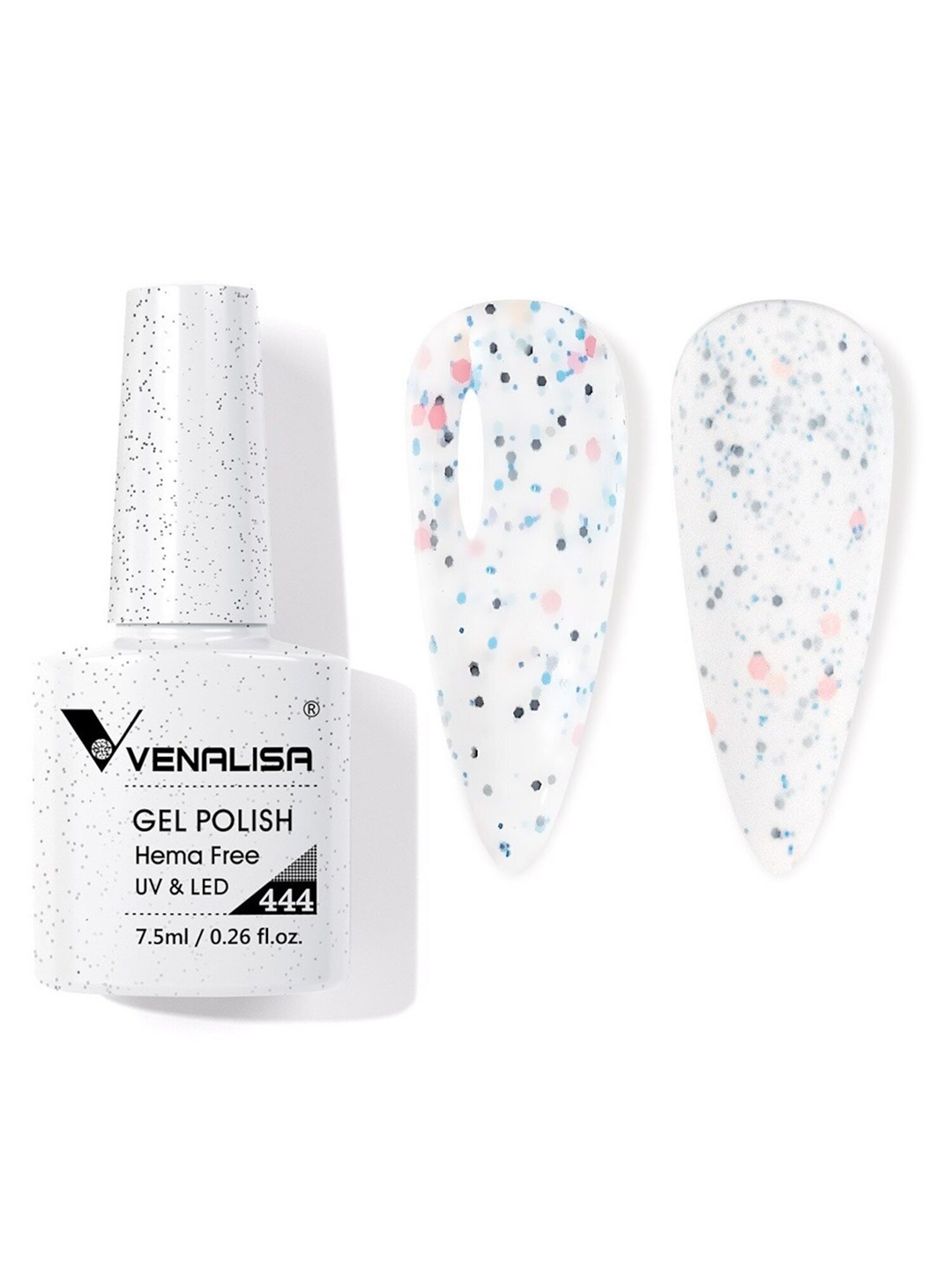 

VENALISA Hema Free Soak Off UV LED Nail Gel Polish 7.5ml - 444, White
