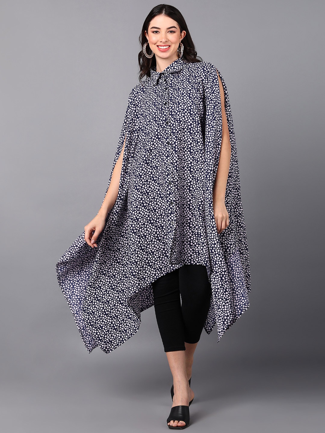 

Fashfun Women Printed Kurta, Blue