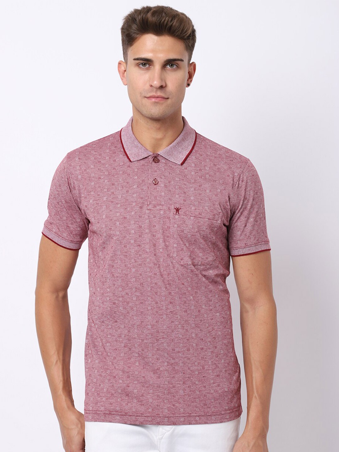 

VENITIAN Men Slim Fit T-shirt, Purple