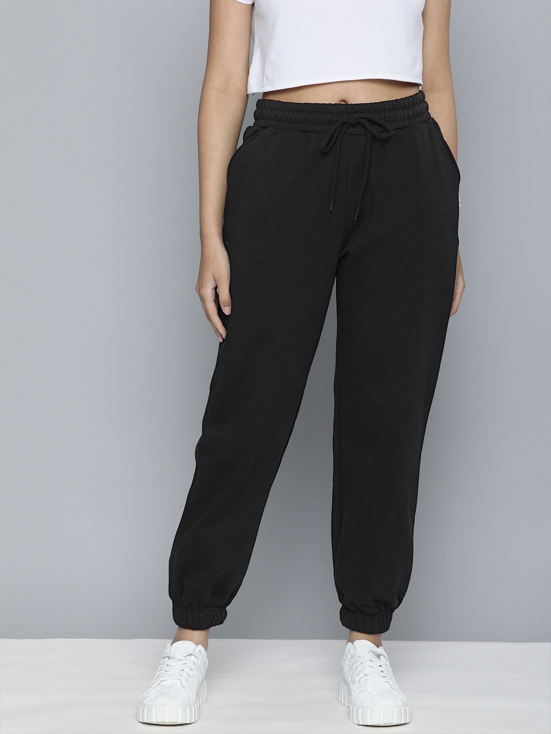 

Levis Women Black Solid Joggers Trousers