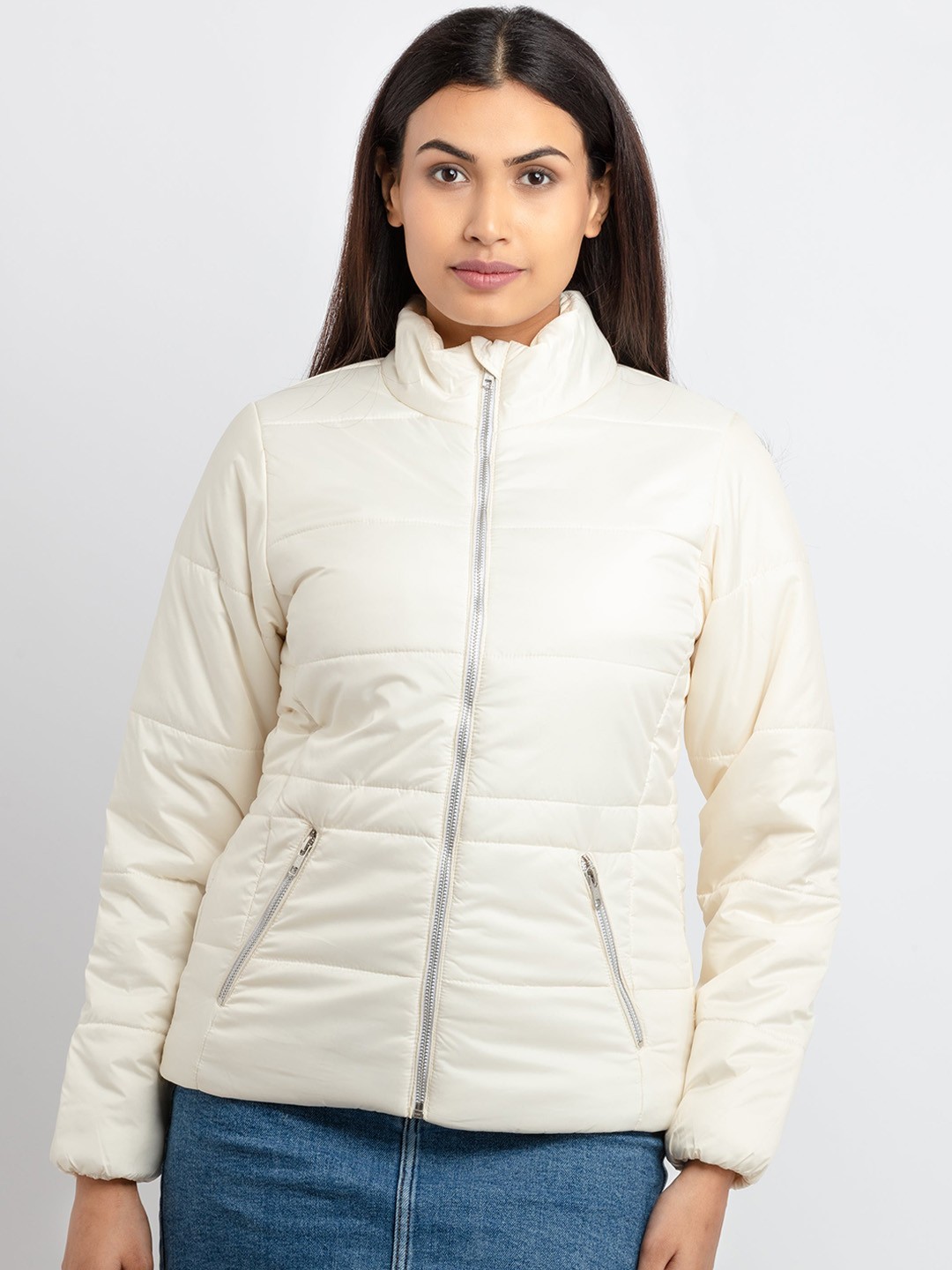

Status Quo Women Padded Jacket, Off white