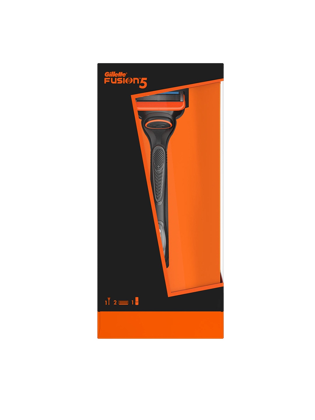 

Gillette Men Fusion5 Premium Gift Set - 1 Handle, 2 Fusion Blades, Travel Case, Orange