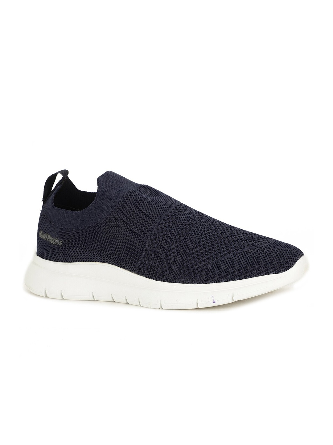 

Hush Puppies Men Blue Woven Design Slip-On Sneakers