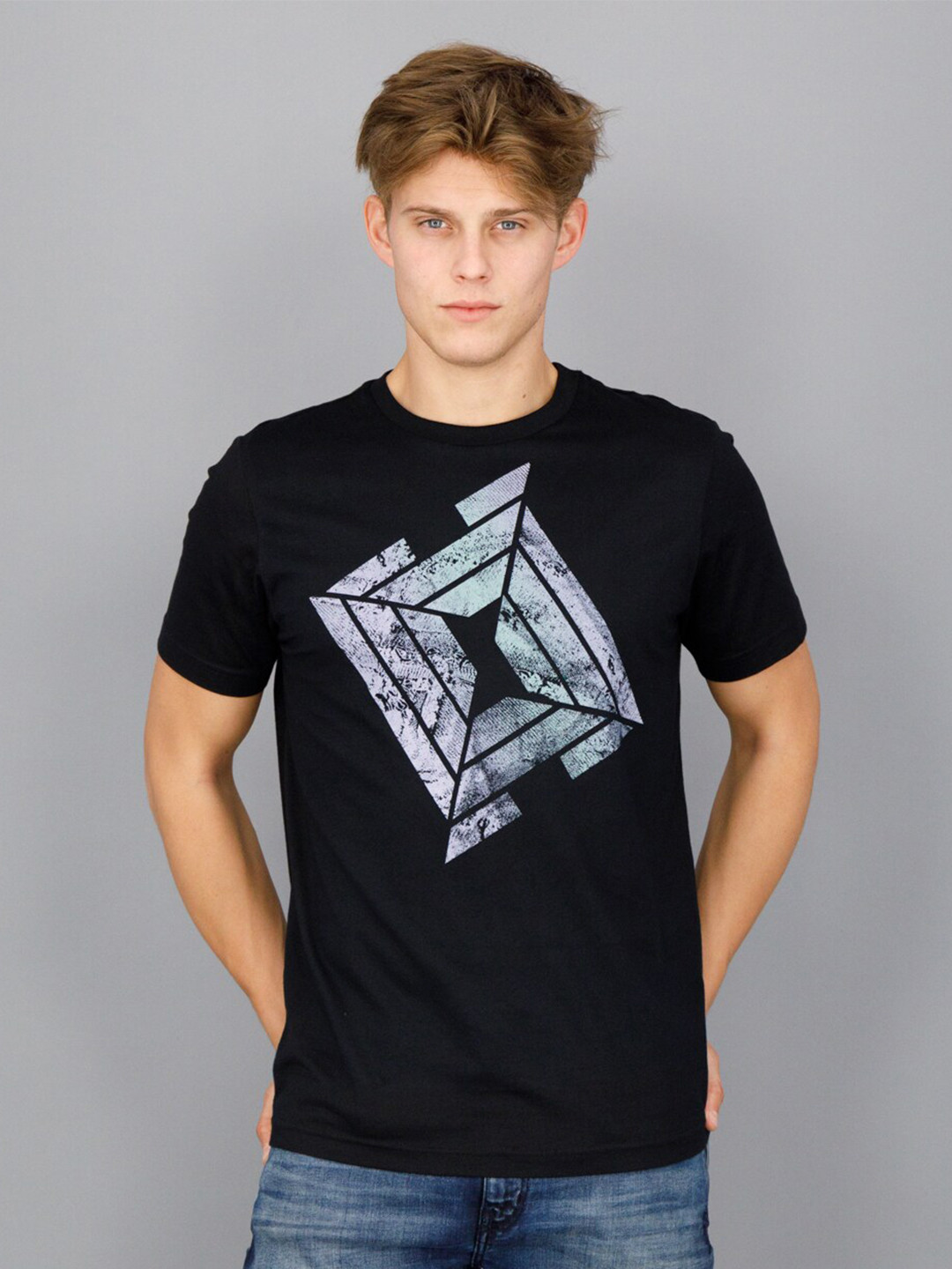 

FREESOUL Men Printed T-shirt, Black