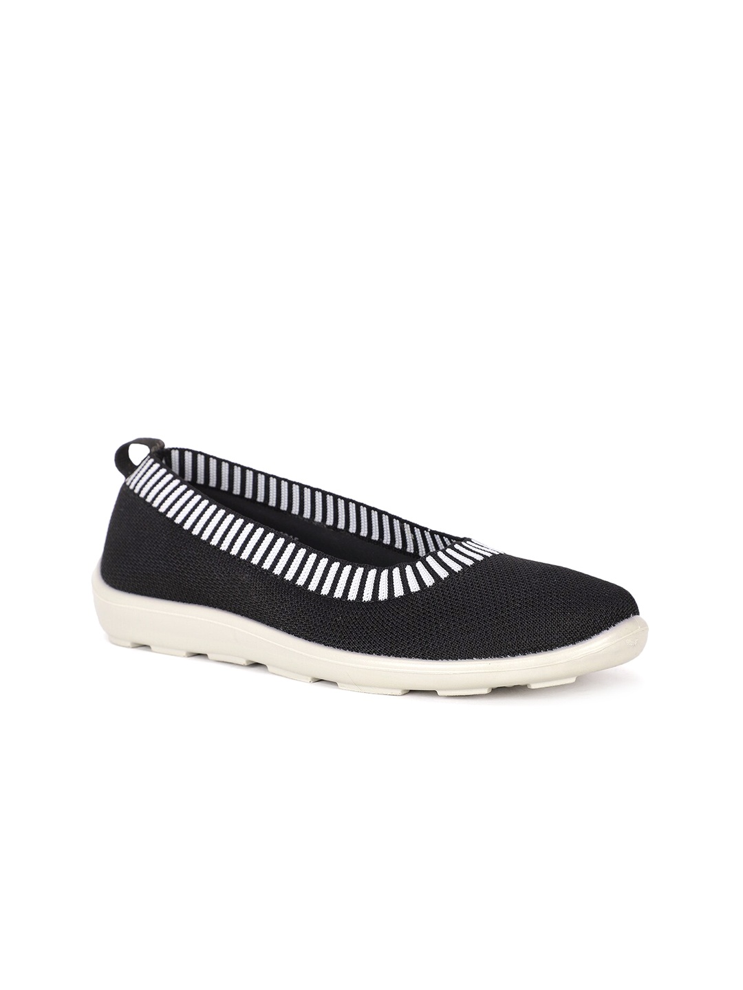 

Bata Women Woven Design Slip-On Sneakers, Black