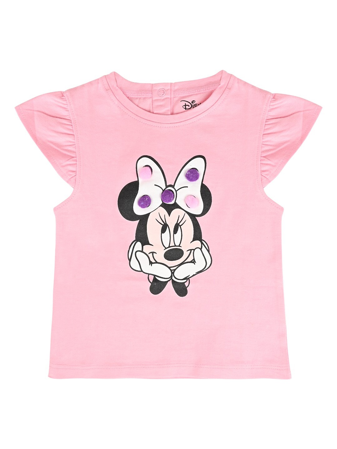 

Disney Girls Minnie Mouse Bio Finish T-shirt, Peach