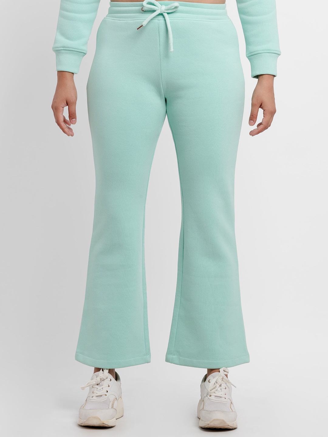 

Status Quo Women Bootcut Fit Solid Track Pants, Green