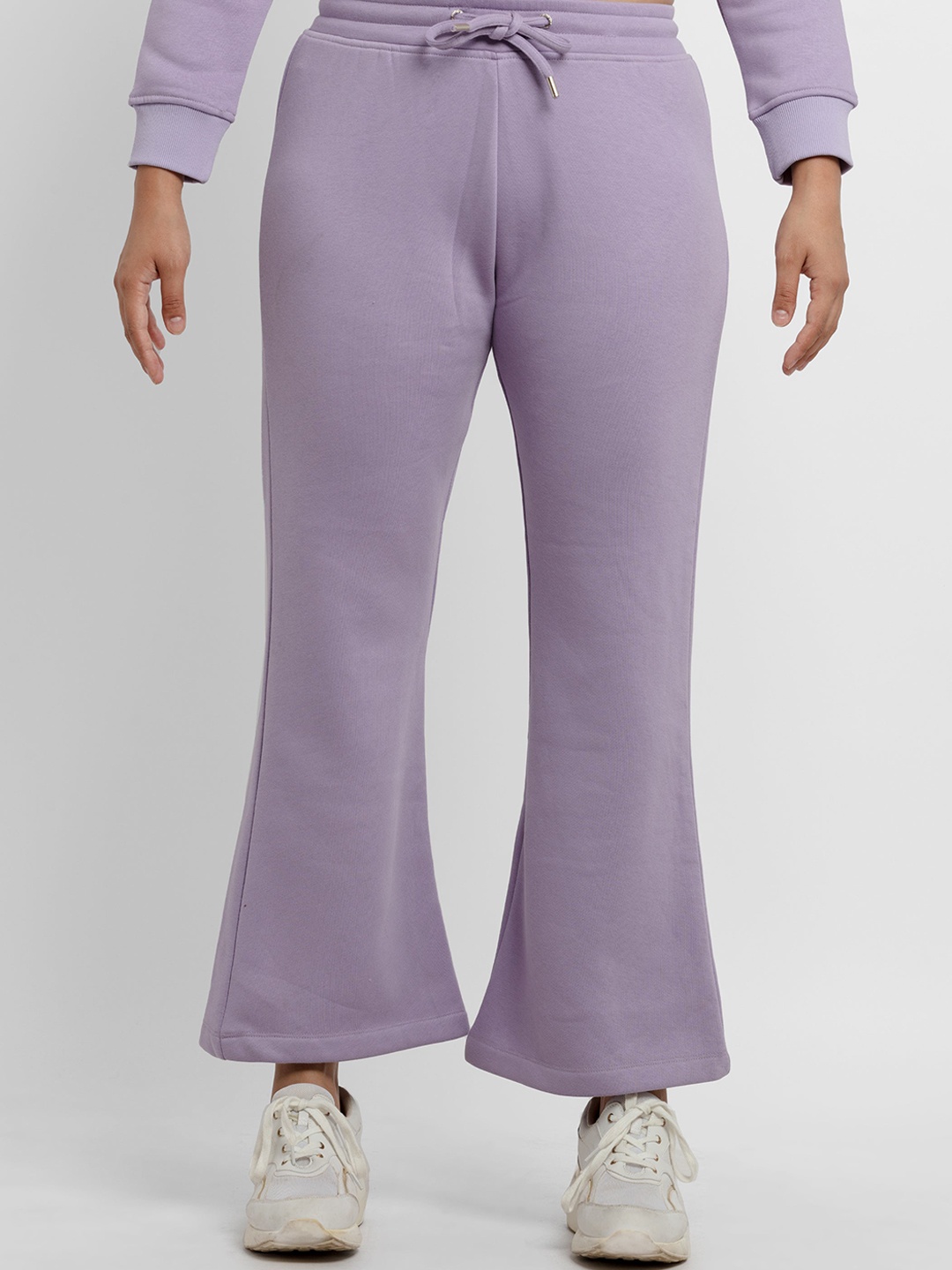 

Status Quo Women Bootcut Fit Solid Track Pants, Purple