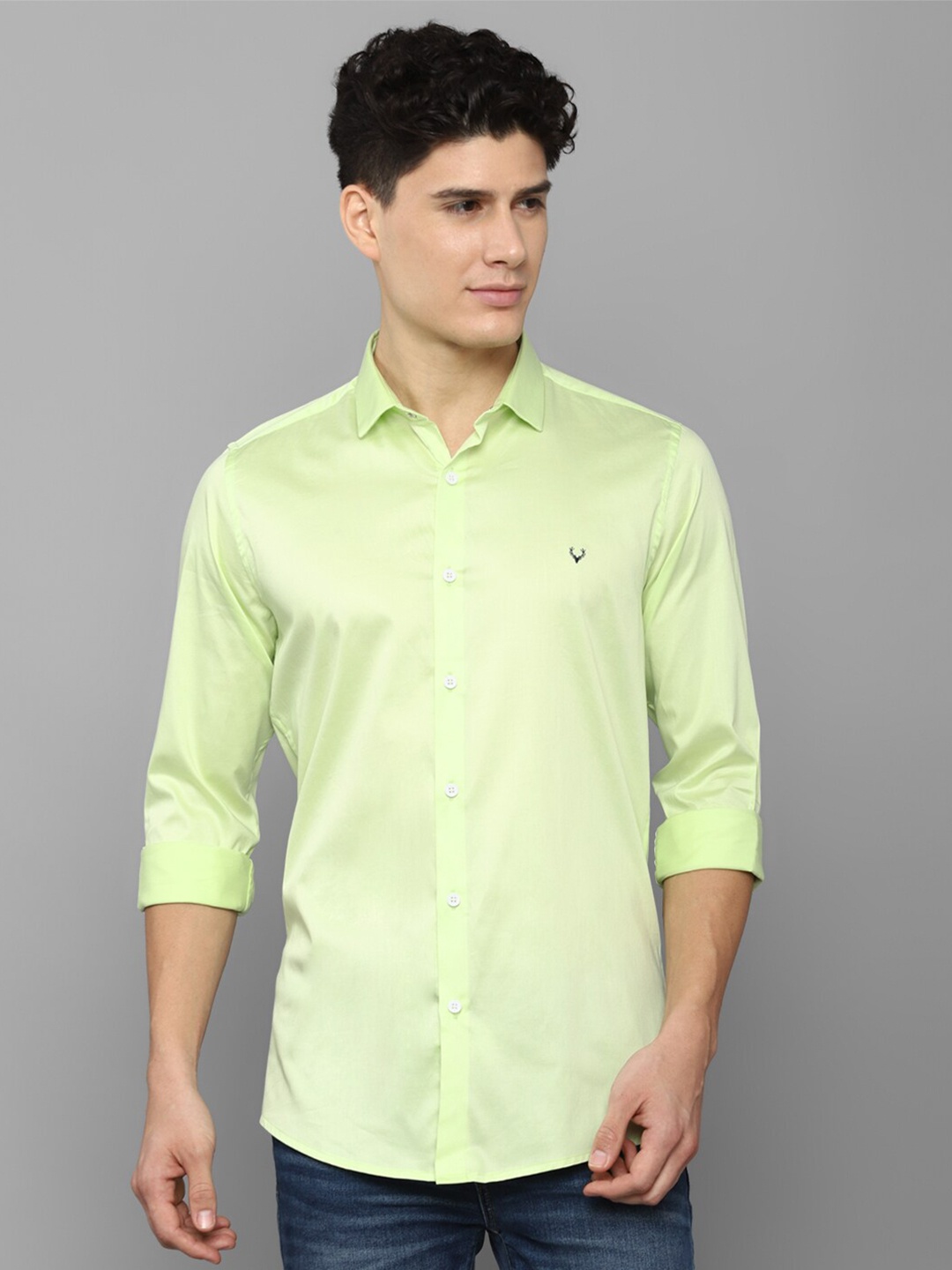 

Allen Solly Men Slim Fit Casual Shirt, Green