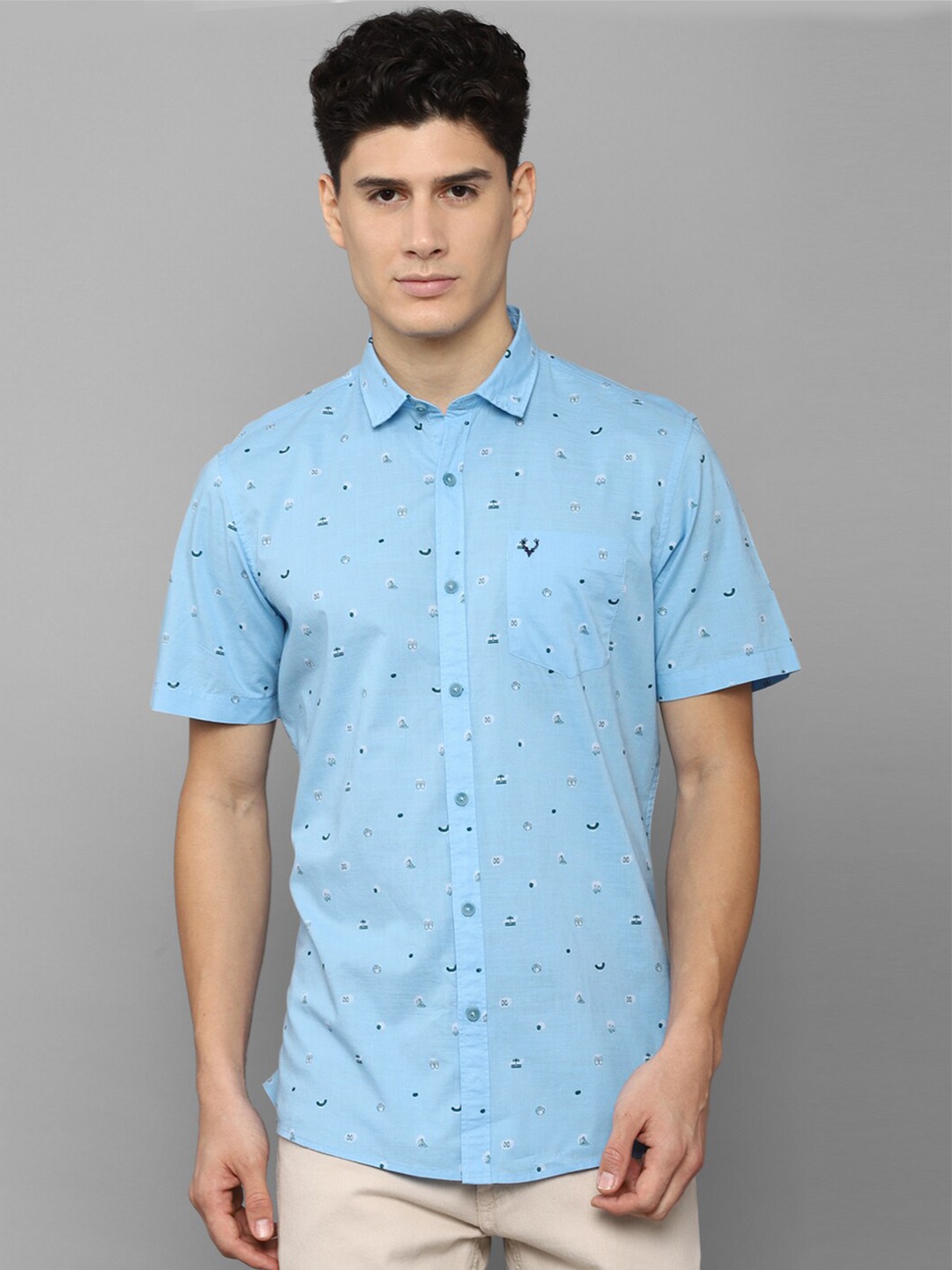 

Allen Solly Sport Men Printed Casual Shirt, Blue