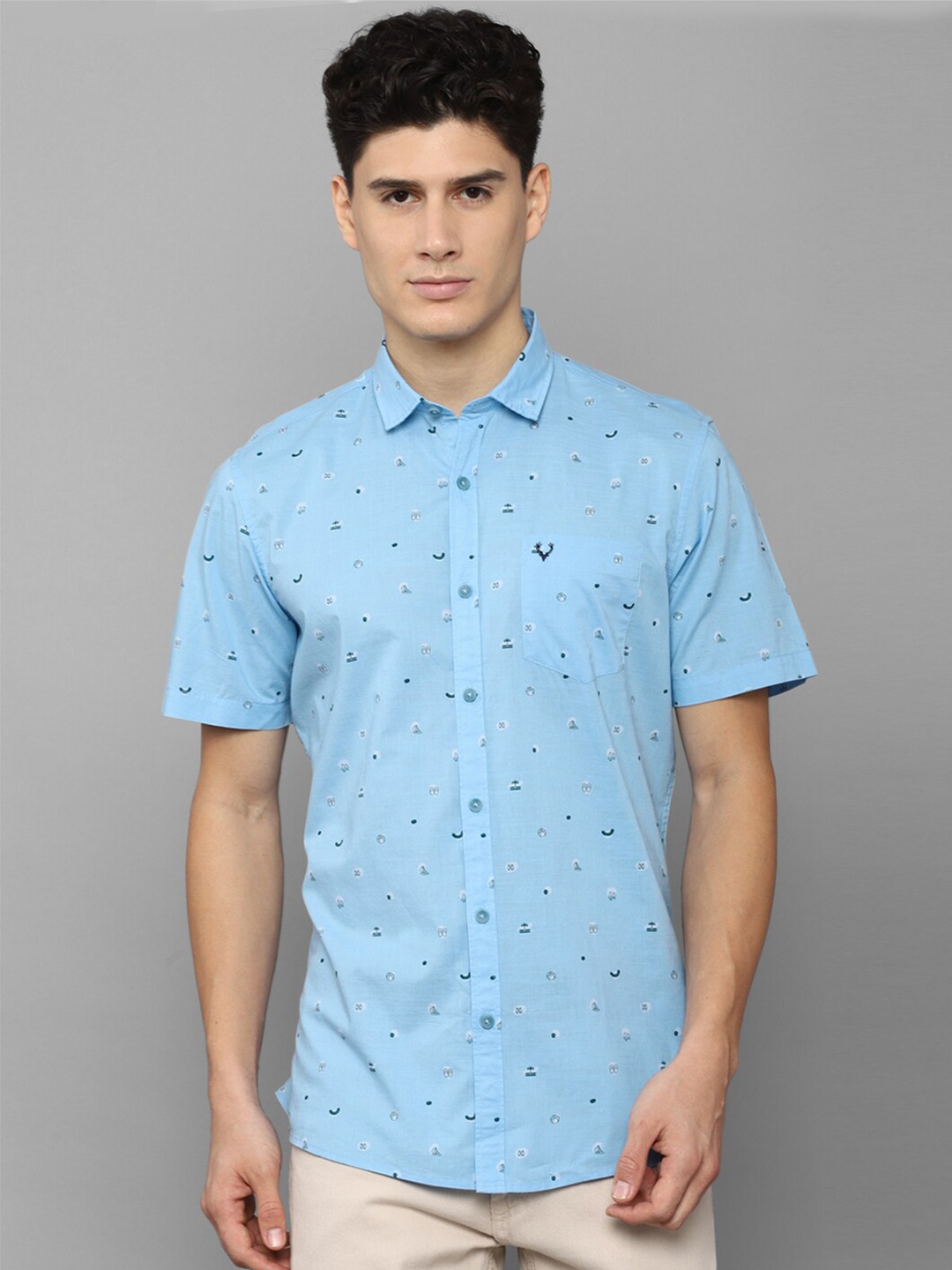 

Allen Solly Sport Men Printed Casual Shirt, Blue