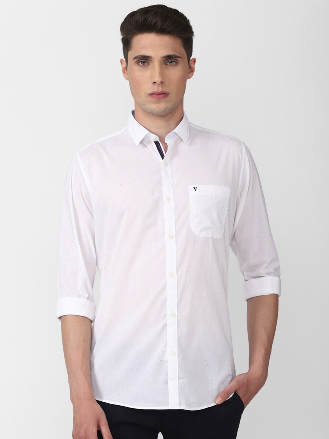 

Van Heusen Sport Men White Slim Fit Casual Shirt