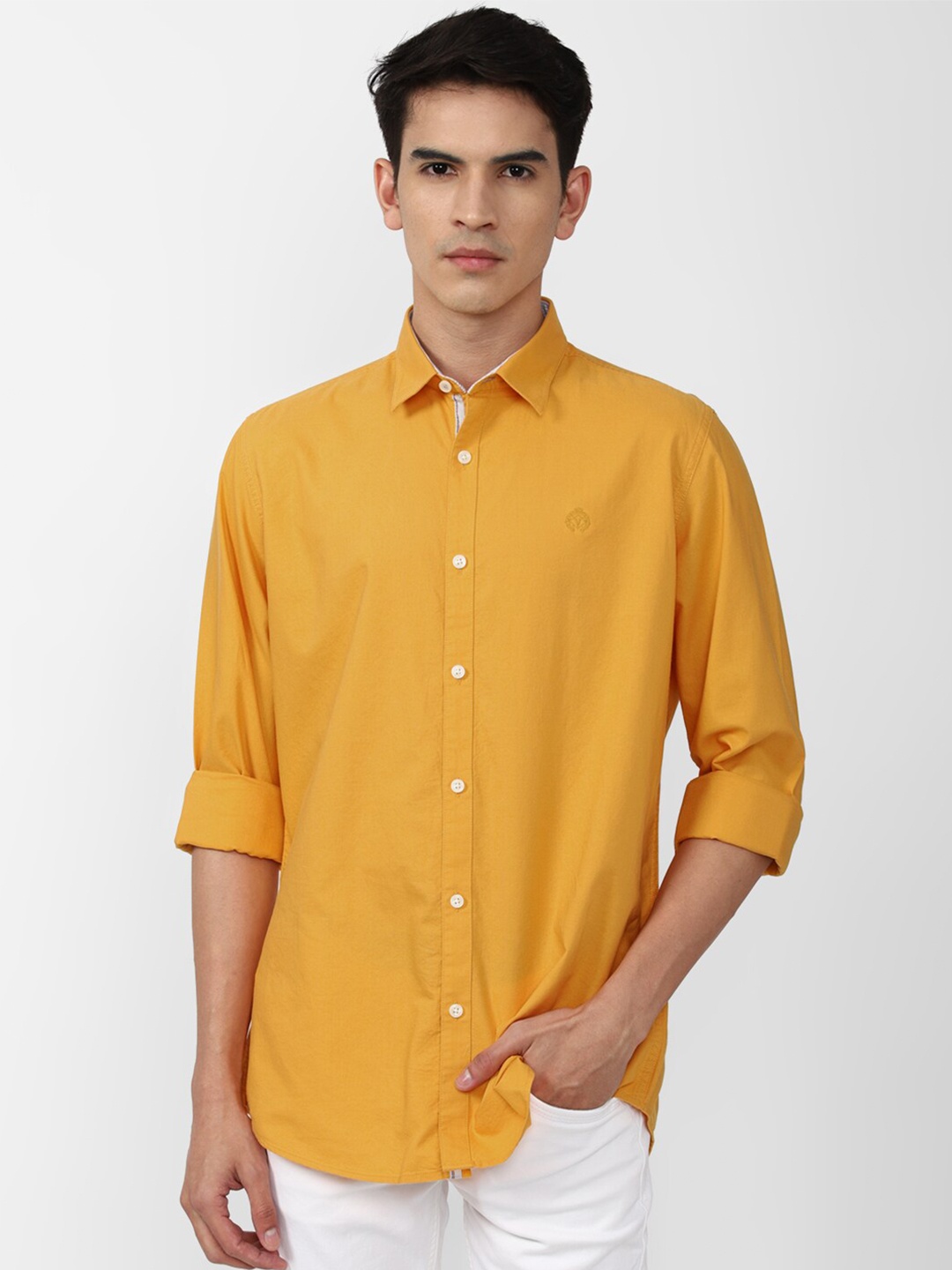 

Van Heusen Sport Men Yellow Slim Fit Cotton Casual Shirt