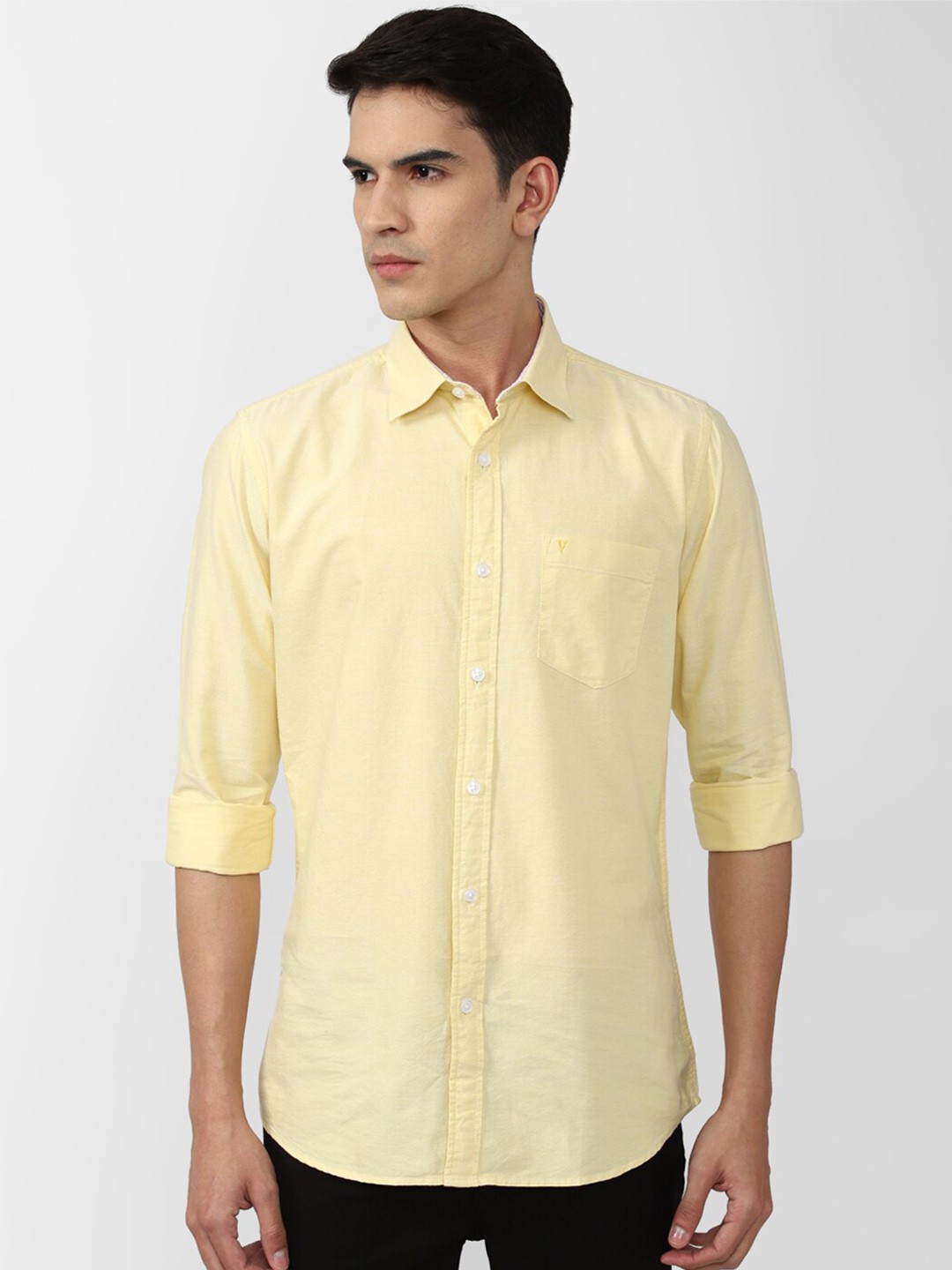 

Van Heusen Sport Men Slim Fit Cotton Casual Shirt, Yellow