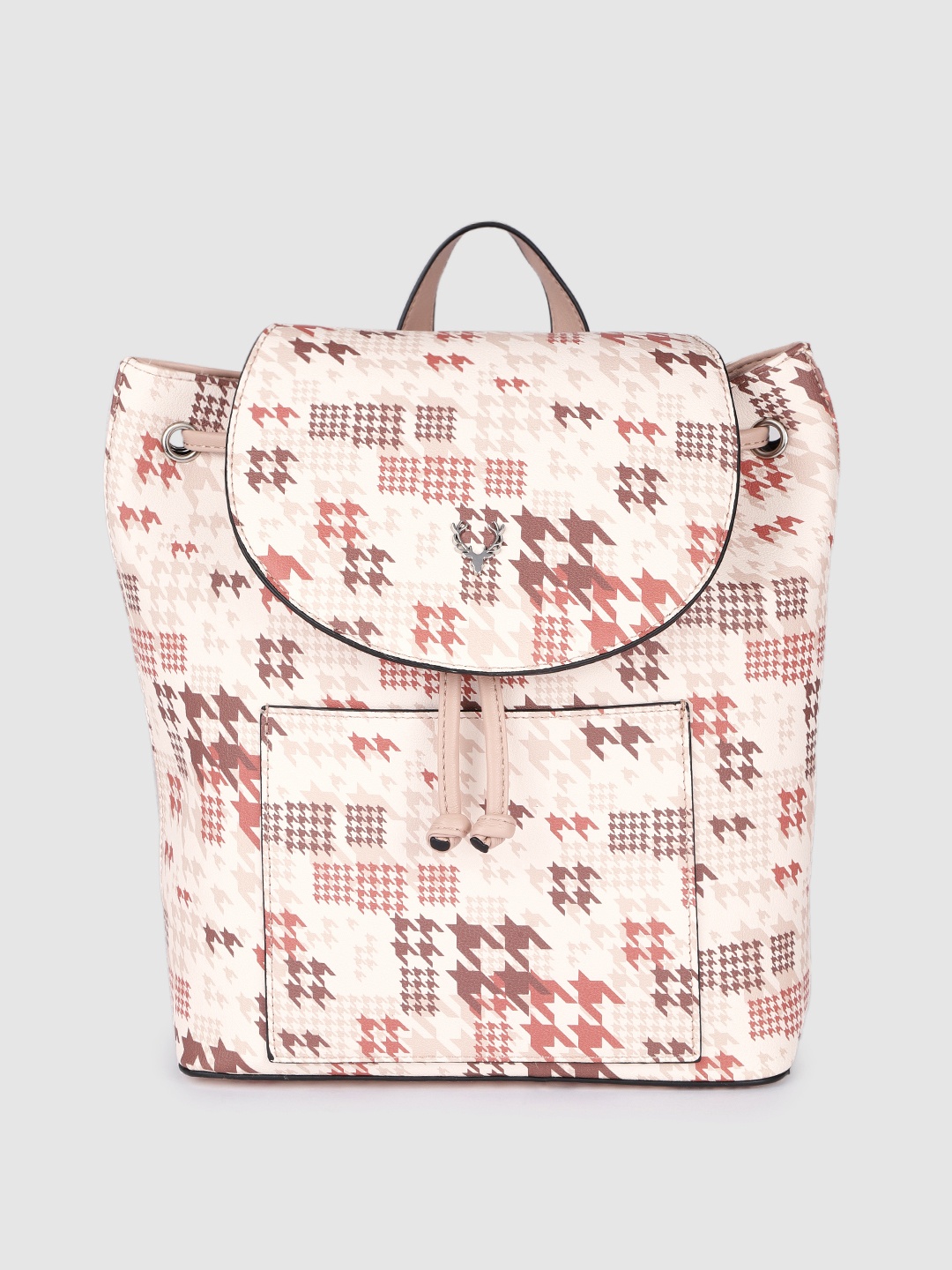 

Allen Solly Women Off White Printed Backpack