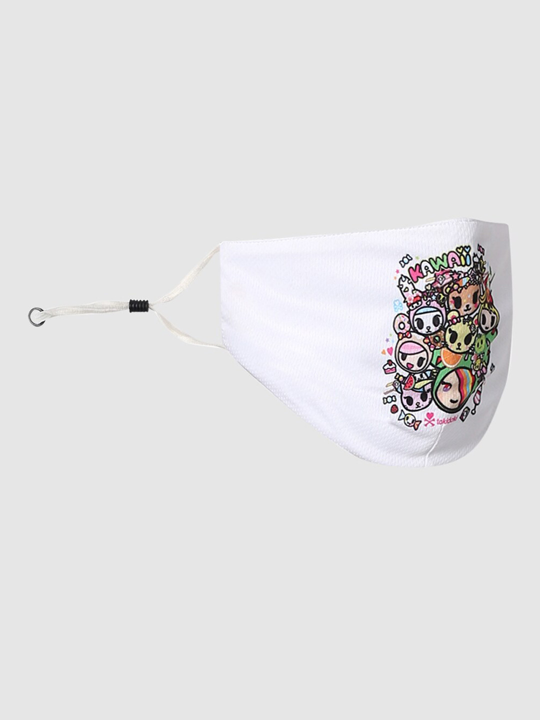 

ONLY Women White Printed Outdoor Cloth Mask ONLTOKI PLACEMENT MASK, Cloud Dancer, S