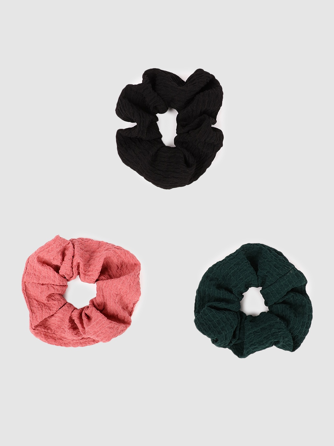 

ONLY Women Pack Of 3 Solid Scrunchies, Peach