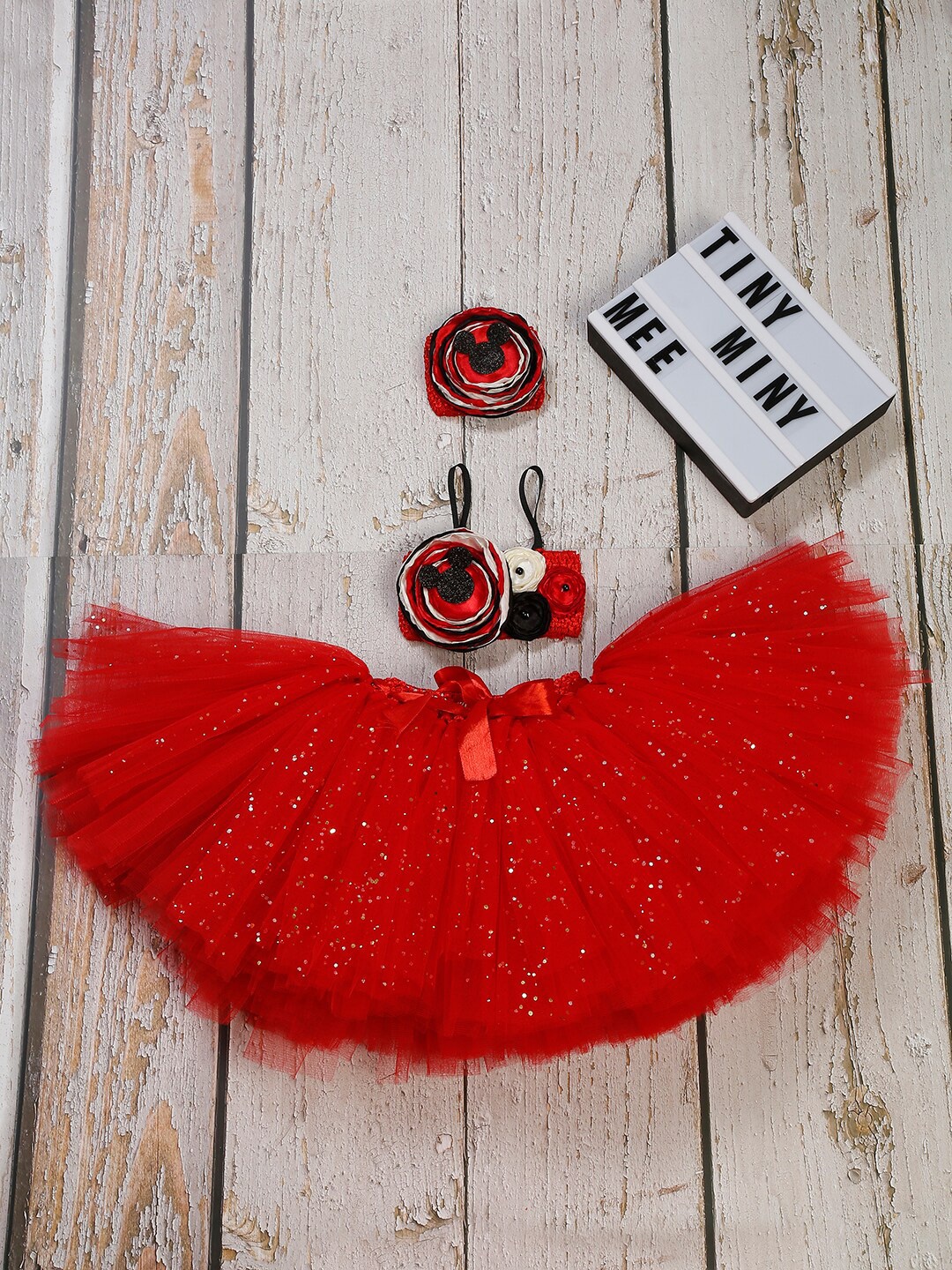 

TINY MINY ME Girls Embellished Clothing Set, Red