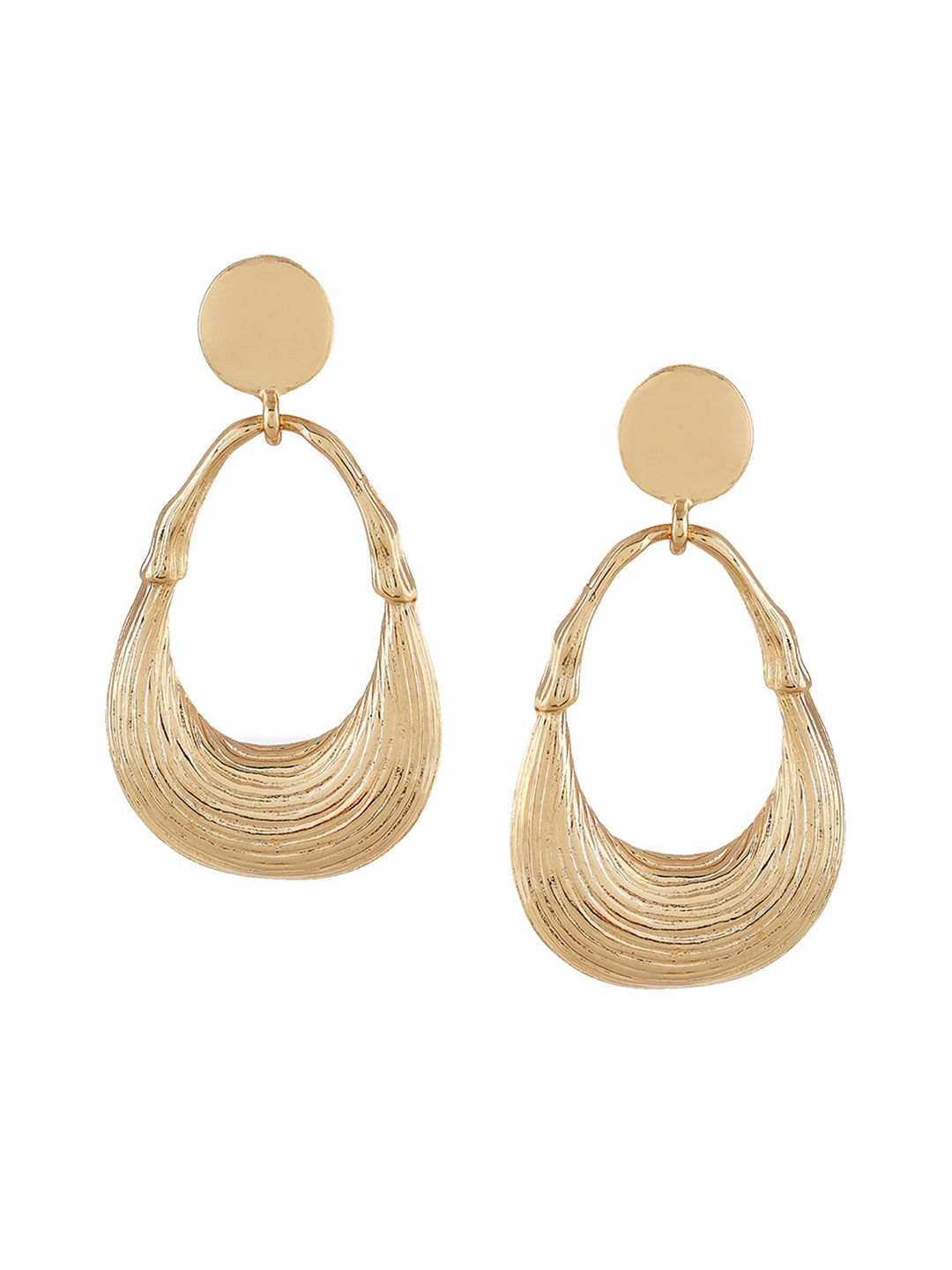 

Kazo Gold Gold Plated Contemporary Drop Earrings