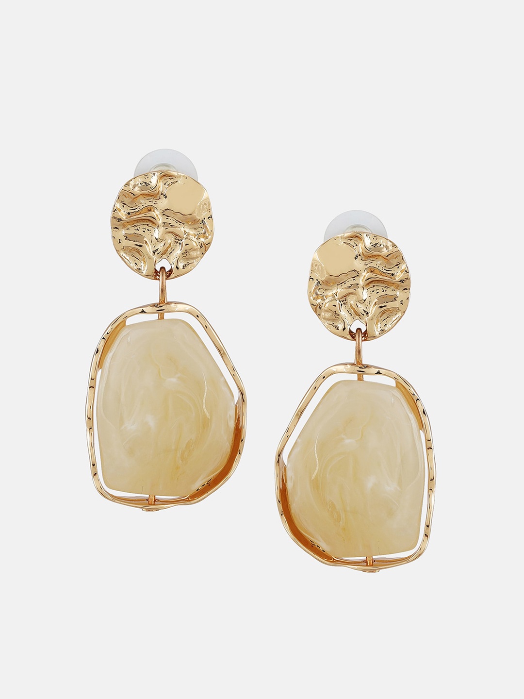 

Kazo Contemporary Drop Earrings, Off white