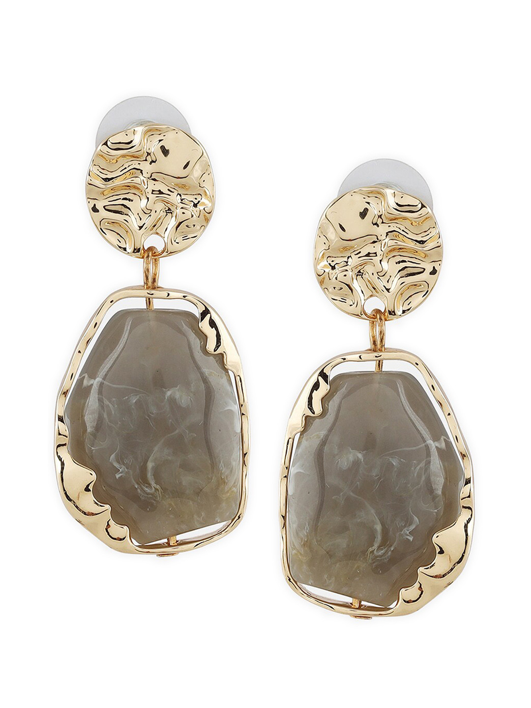 

Kazo Contemporary Drop Earrings, Grey