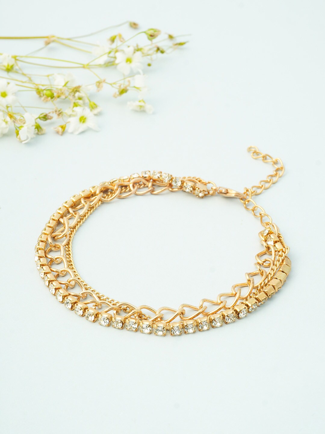 

Ferosh Women Gold-Toned Gold-Plated Link Bracelet