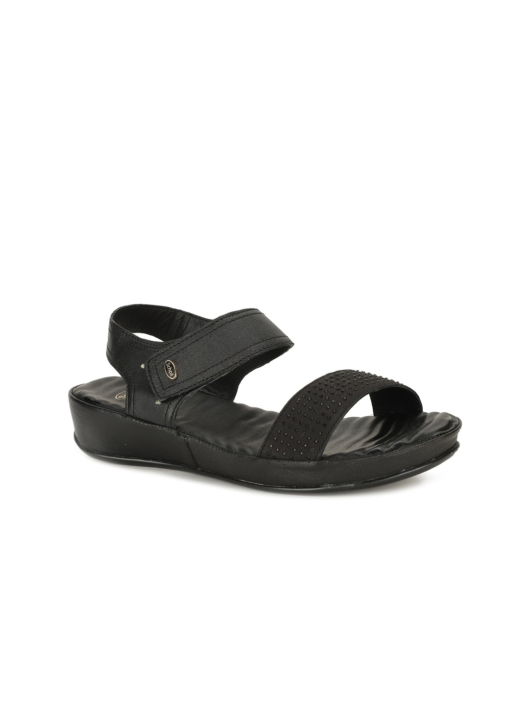 

Scholl Leather Wedge Sandal Heels, Black