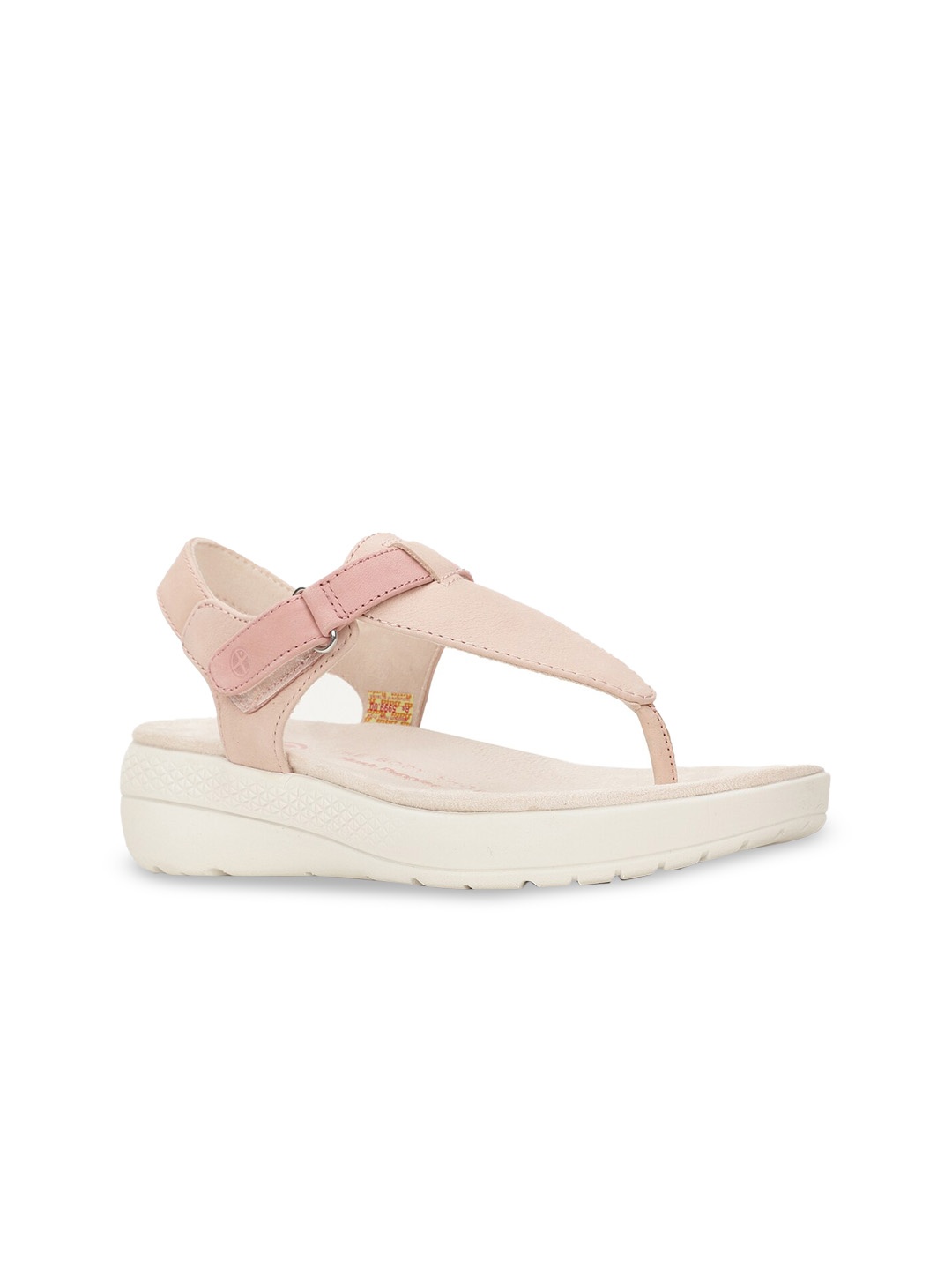 

Hush Puppies Leather Flat Form Sandal Heels, Pink